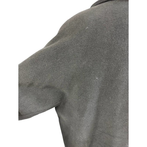 VTG YELL Germany Maxi Sack Coat Green Wool/Angora Womens Sz 38/M/L - Picture 7 of 10